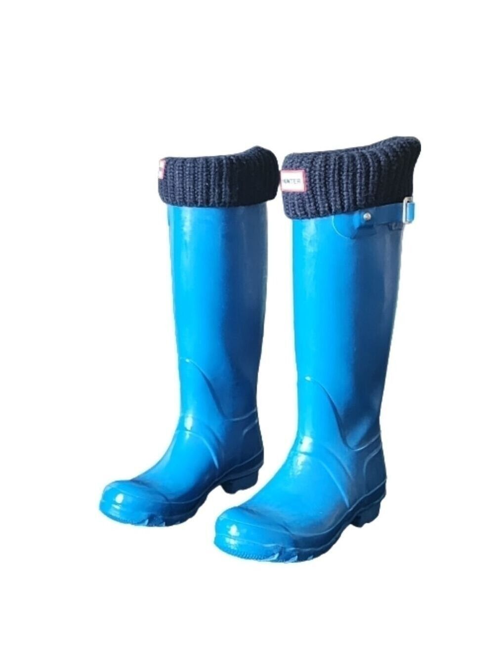 Hunter original rain boots color blue size US 5M/6F UK 4 EU 37